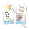 Faire-part naissance hérisson personnalisable avec photo du bébé