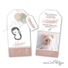 Faire-part naissance fille hérisson ballons aquarelle Chat Pristy