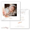 Faire-part de naissance personnalisé recto verso avec enveloppe blanche