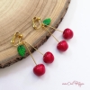 Clips d'oreilles cerises