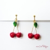 Clips d'oreilles cerises bijou enfant fille