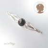 Barrette cheveux paillettes noires