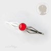 Pince à cheveux fantaisie femme rouge