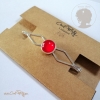 Barrette à cheveux femme originale rouge
