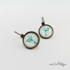Boucles d'oreilles colibri