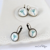 Boucles d'oreilles fantaisie colibri