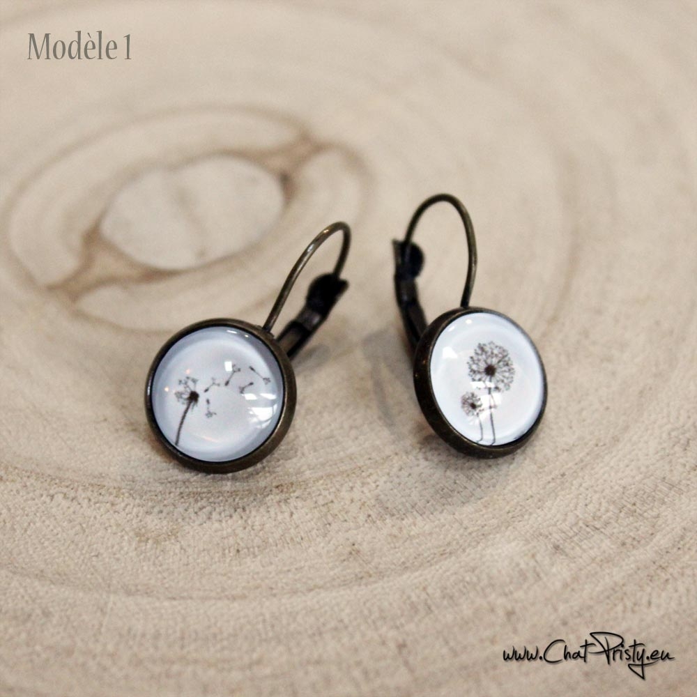 boucles d'oreilles originales femme fleurs