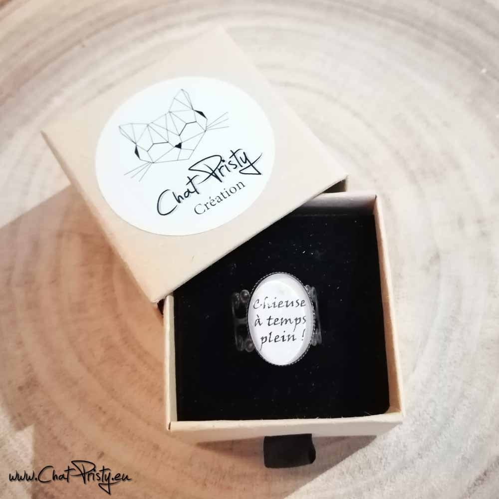 Bague femme original message personnalisé