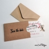 Carte Save the Date recto avec fleurs peintes à la main – format 7x10 cm
