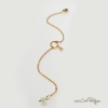 bracelet personnalisé lettres dorées ajustable pour femme