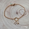 bracelet femme personnalisé avec perle vert d’eau