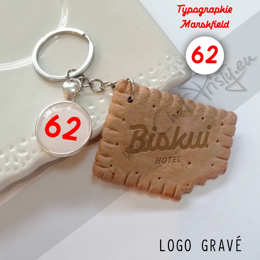 Création personnalisée Porte-clés "BISKUI"