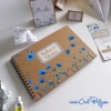 Livre d’or mariage artisanal étiquette style cahier