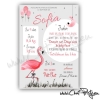 Poster baptême flamant rose avec prénom – décoration personnalisée à offrir