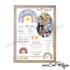 affiche pêle-mêle anniversaire enfant décor arc-en-ciel