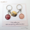 porte-clé duo amitié avec photo personnalisée