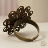 Bague vintage bronze dentelle