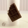 Bague fantaisie chocolat – Présentation en boîte cadeau