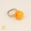 bague macaron orange