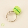 bague macaron vert bijou fantaisie original gourmand pour femme