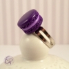 bague macaron violet prune