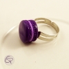 bague macaron violet bijou fantaisie femme