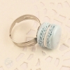 bague fantaisie femme macaron colori bleu poudré