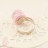 bague macaron rose bijou fantaisie cadeau romantique femme