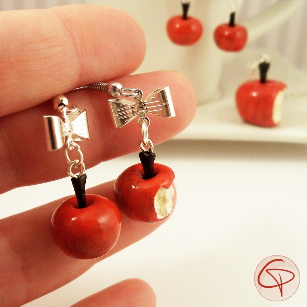 Boucles d'oreilles pomme