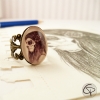 Bague originale avec visage femme