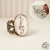 Bague clef de sol originale faite main