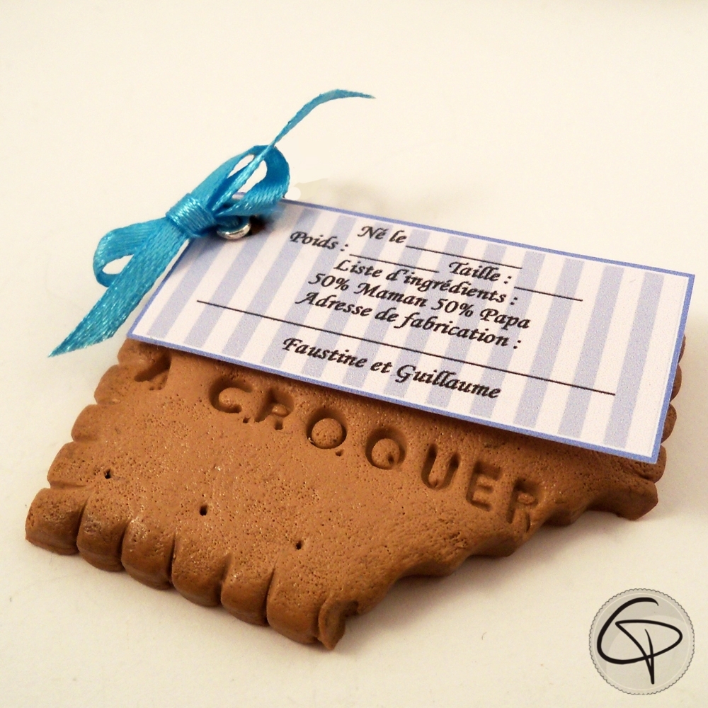 Faire Part De Naissance Original Garcon Biscuit Personnalise