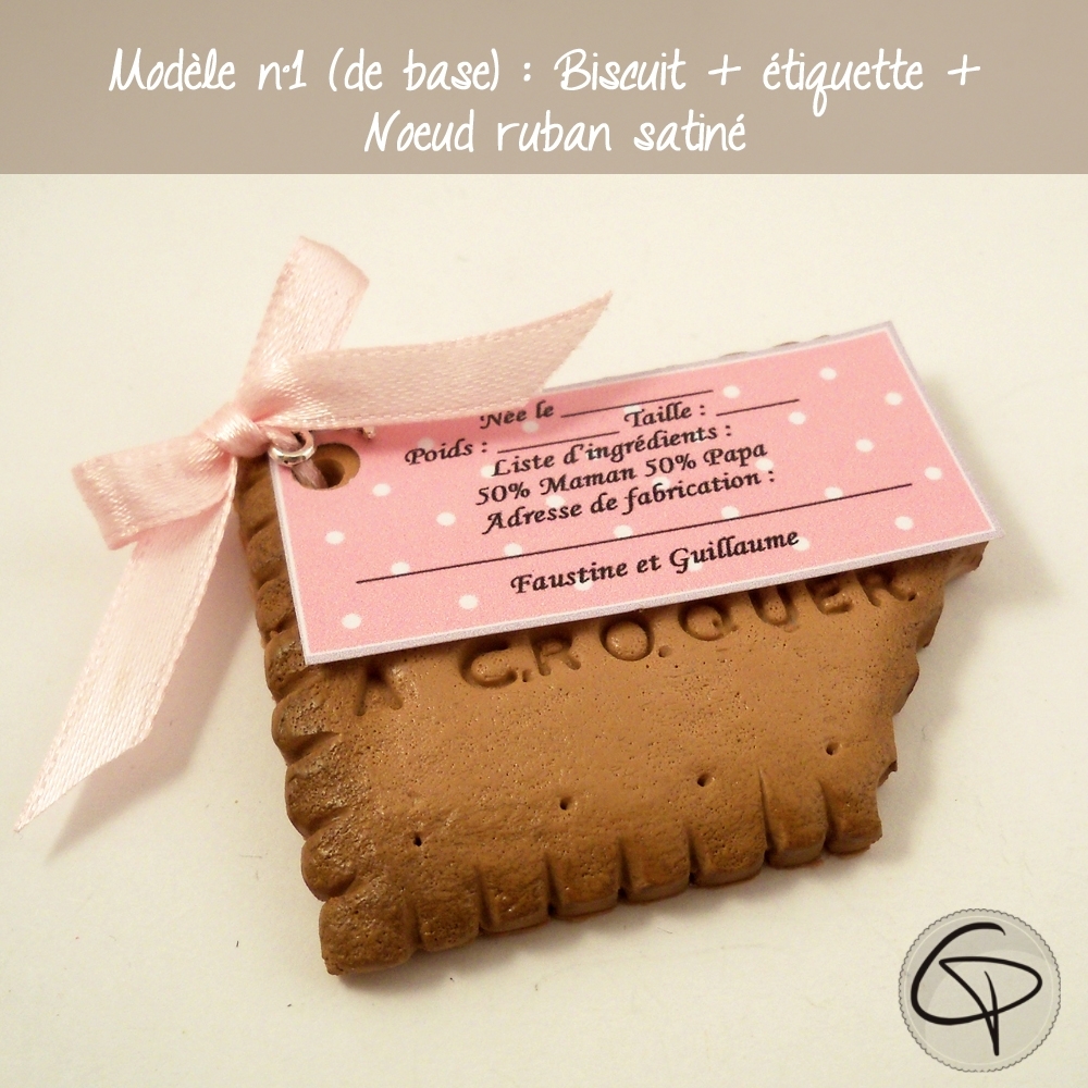 Faire Part De Naissance Original Fille Biscuit Personnalisable