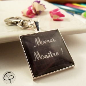 Porte-clef merci maître cadeau original