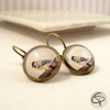 Boucles d'oreilles mésange