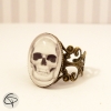 Bague tête de mort femme