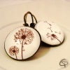 boucles d'oreilles fleurs de pissenlit