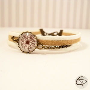 Bracelet fleurs de pissenlit
