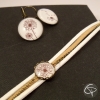 Bracelet original femme fleur pissenlit