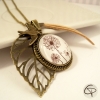 Pendentif fleurs de pissenlit bijou romantique femme