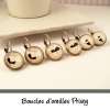 boucles d'oreilles avec des images de chats