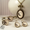Parure de bijoux originaux pour fans de chats