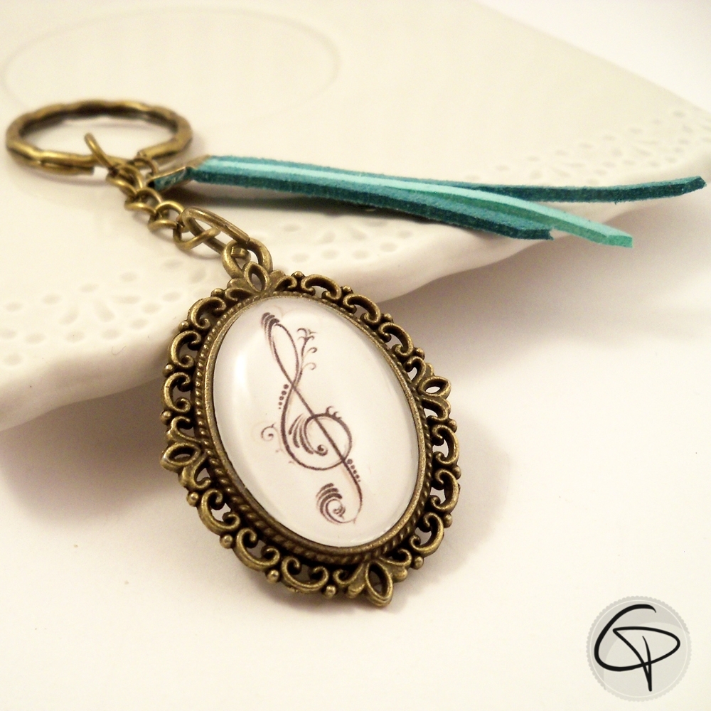 Porte-clef Clé de Sol