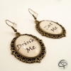 Boucles d'oreilles Eat me Alice au pays des merveilles