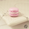 Bracelet fantaisie petite fille macaron rose