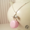 Bijoux enfant macaron rose