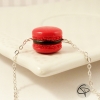Bracelet macaron rouge bijou fille