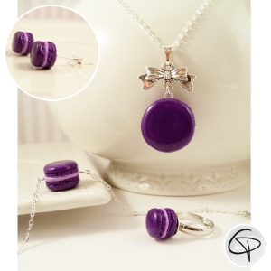 Bijoux fantaisie fille macarons faits main