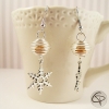 Boucles d'oreilles flocon de neige