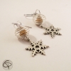 Boucles d'oreilles femme Noël original